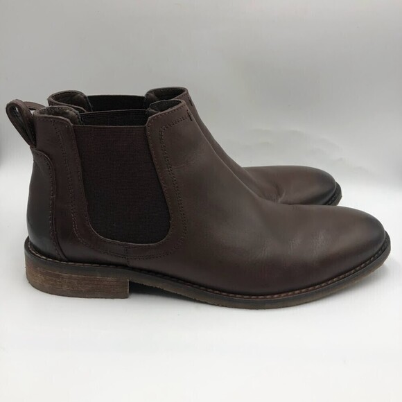 Nunn Bush Men\'s Brown Leather Ankle Boots Size 8.5 Memory Foam Dual Comfort main image 4